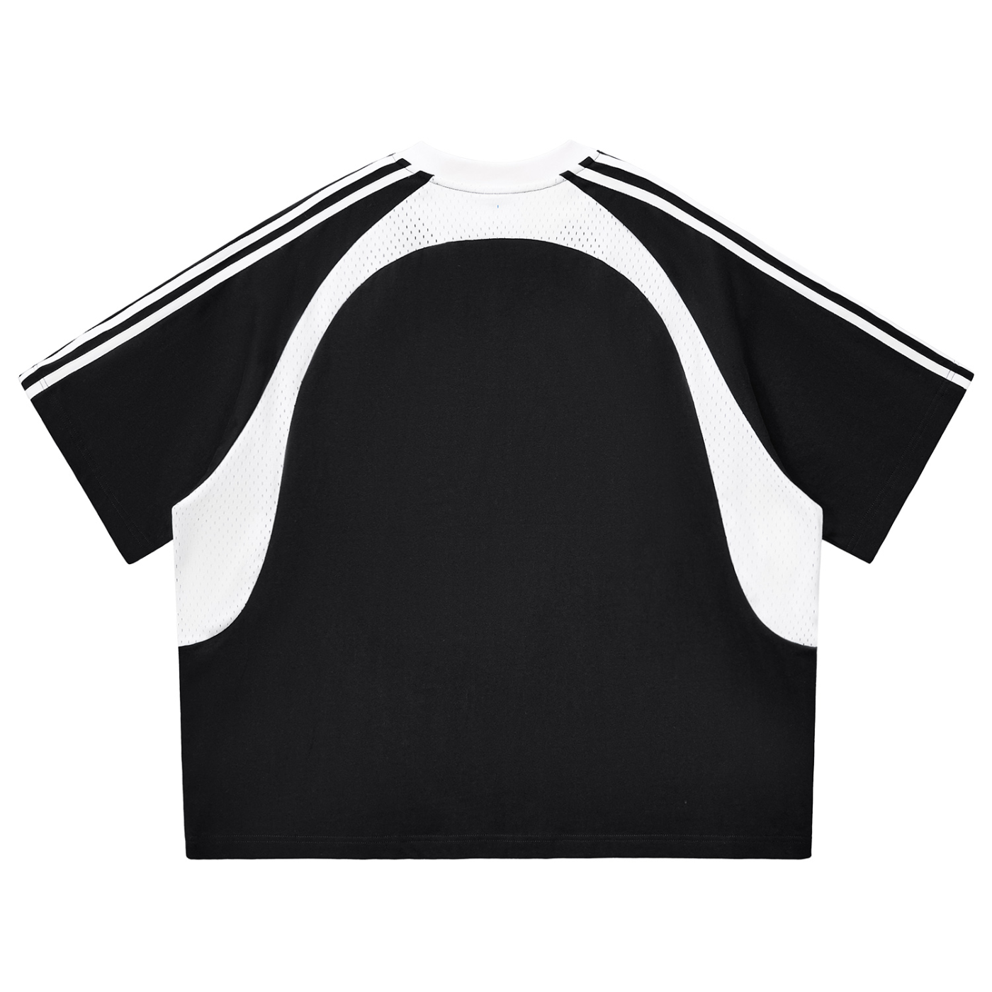 Unisex Contrast Panel Mesh Shirt