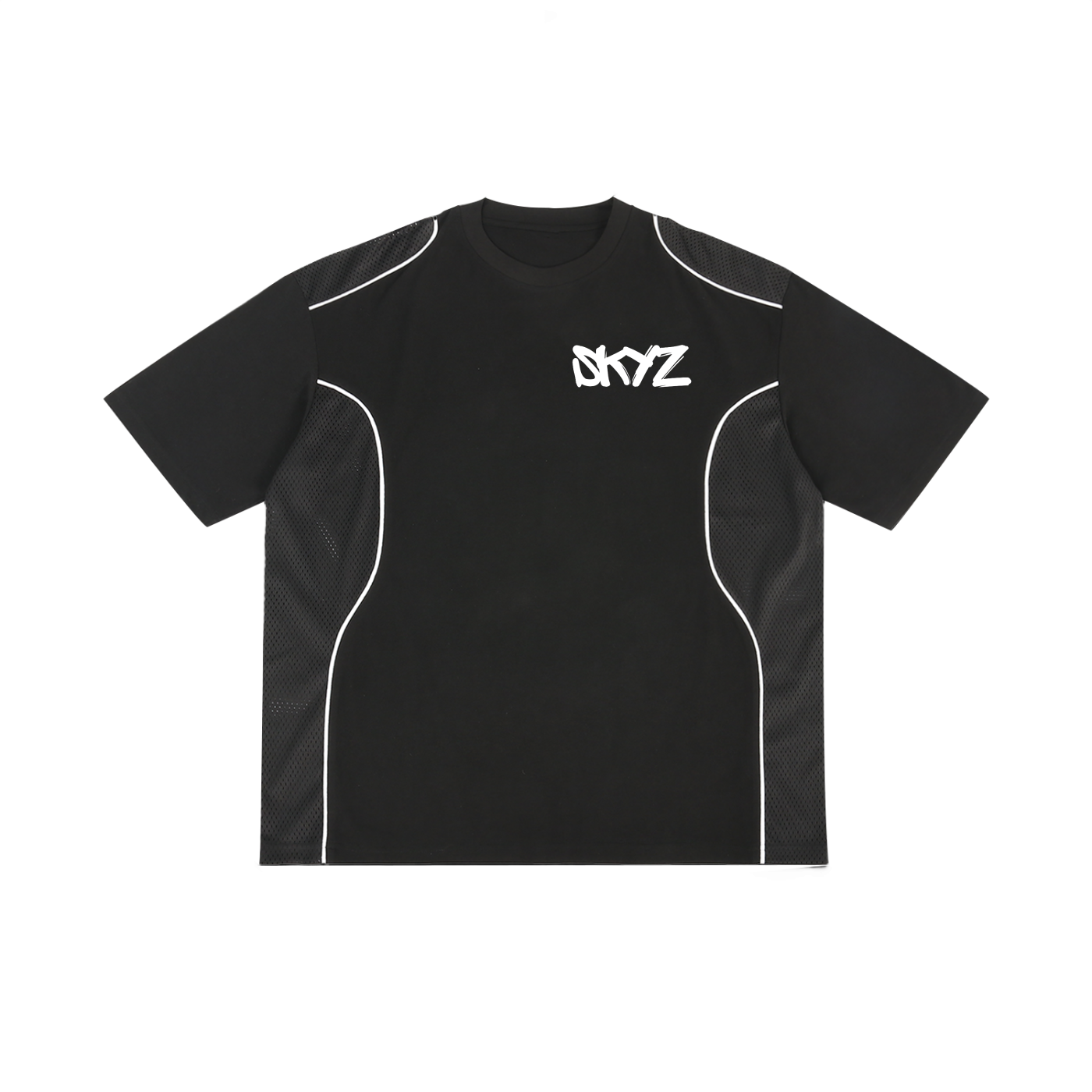 Unisex Dark Piped Panel T-Shirt