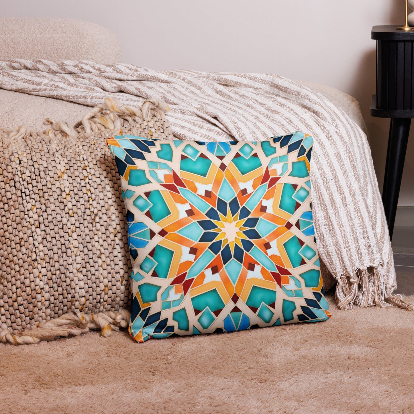 Blue Colorful Pillow