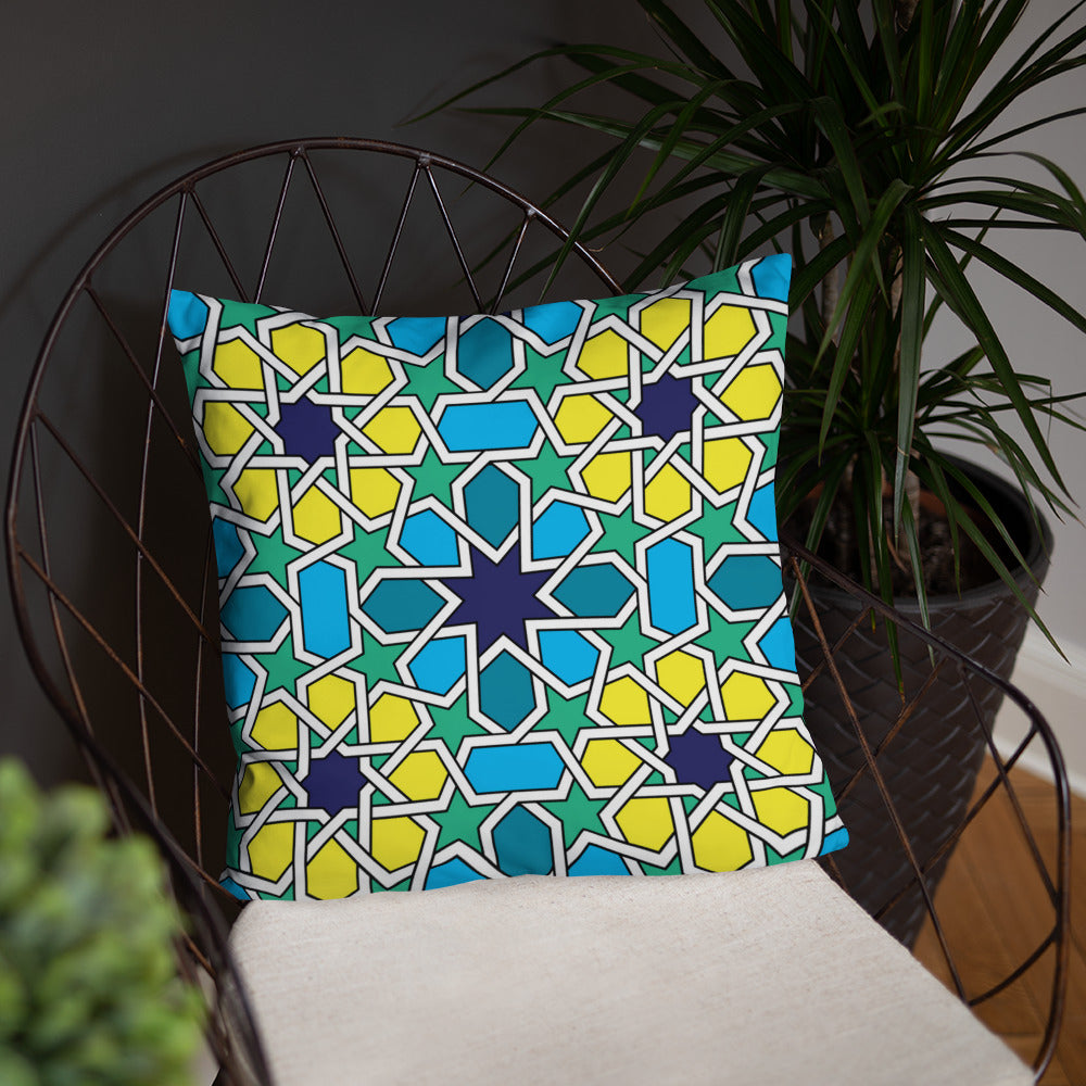 Colorful Moroccan Mosaic Design Pillow