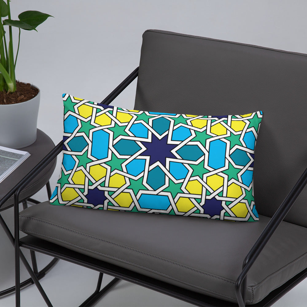 Colorful Moroccan Mosaic Design Pillow