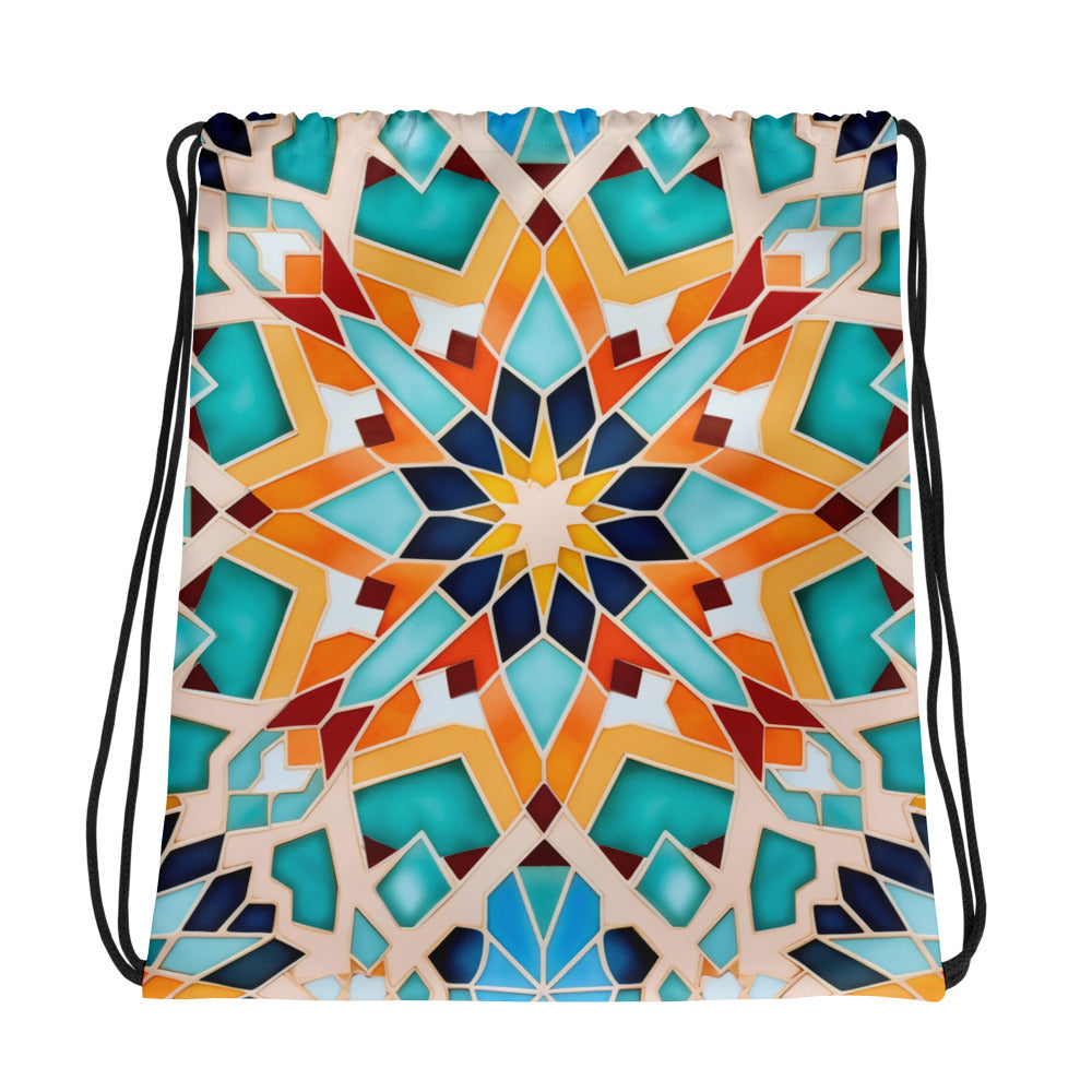 Multi-Color Mosaic Drawstring