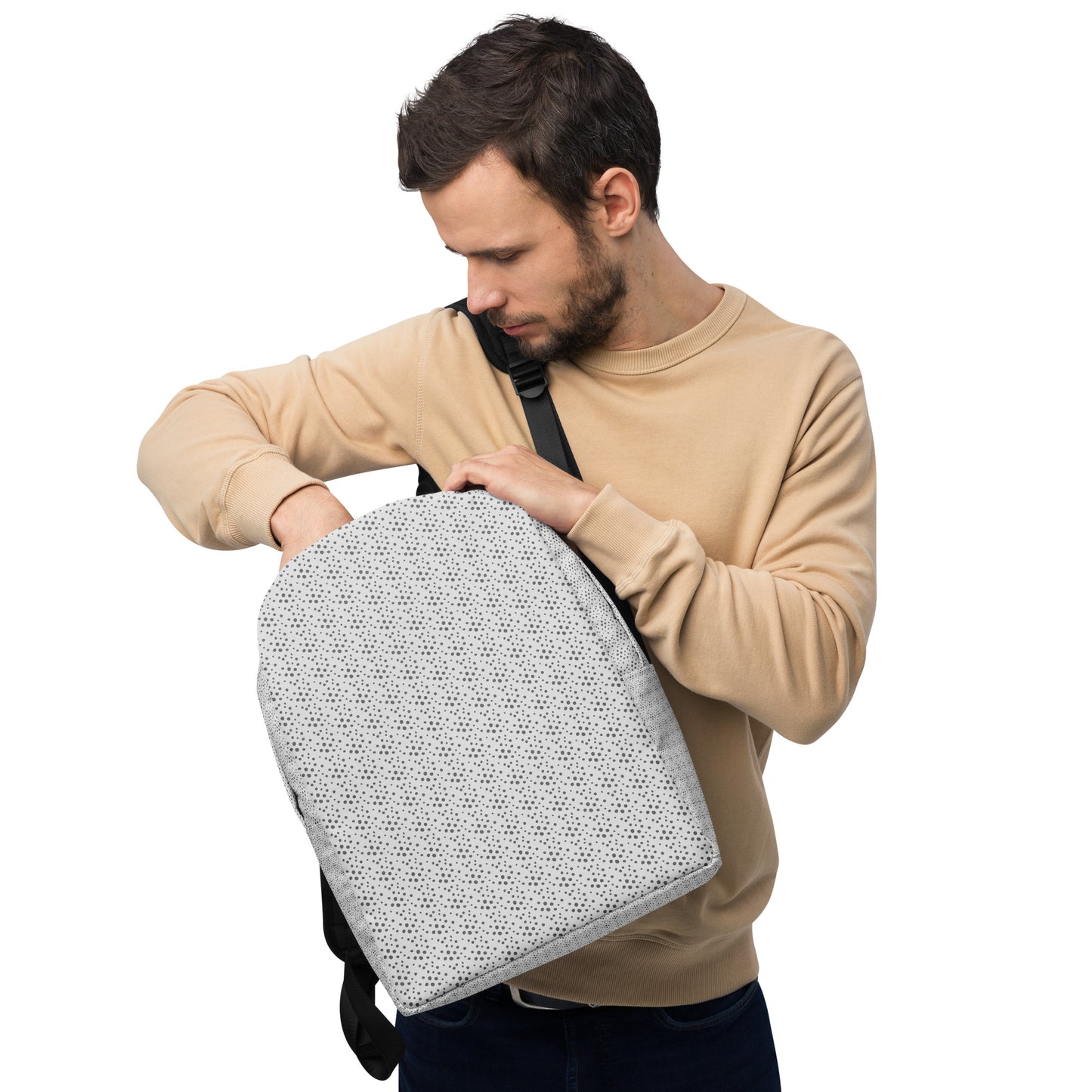 Gray Minimalist Backpack