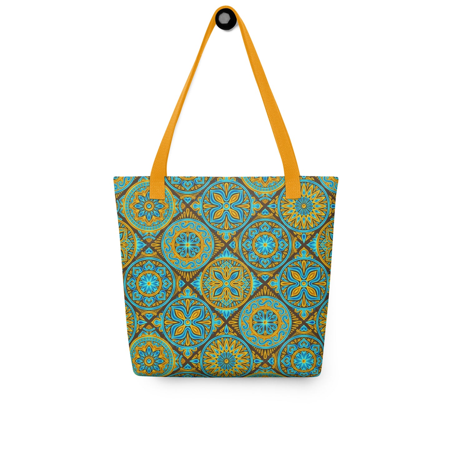 Orange Mosaic Design Tote bag