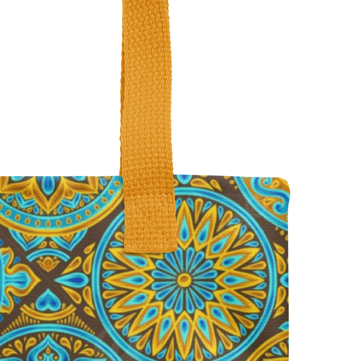 Orange Mosaic Design Tote bag