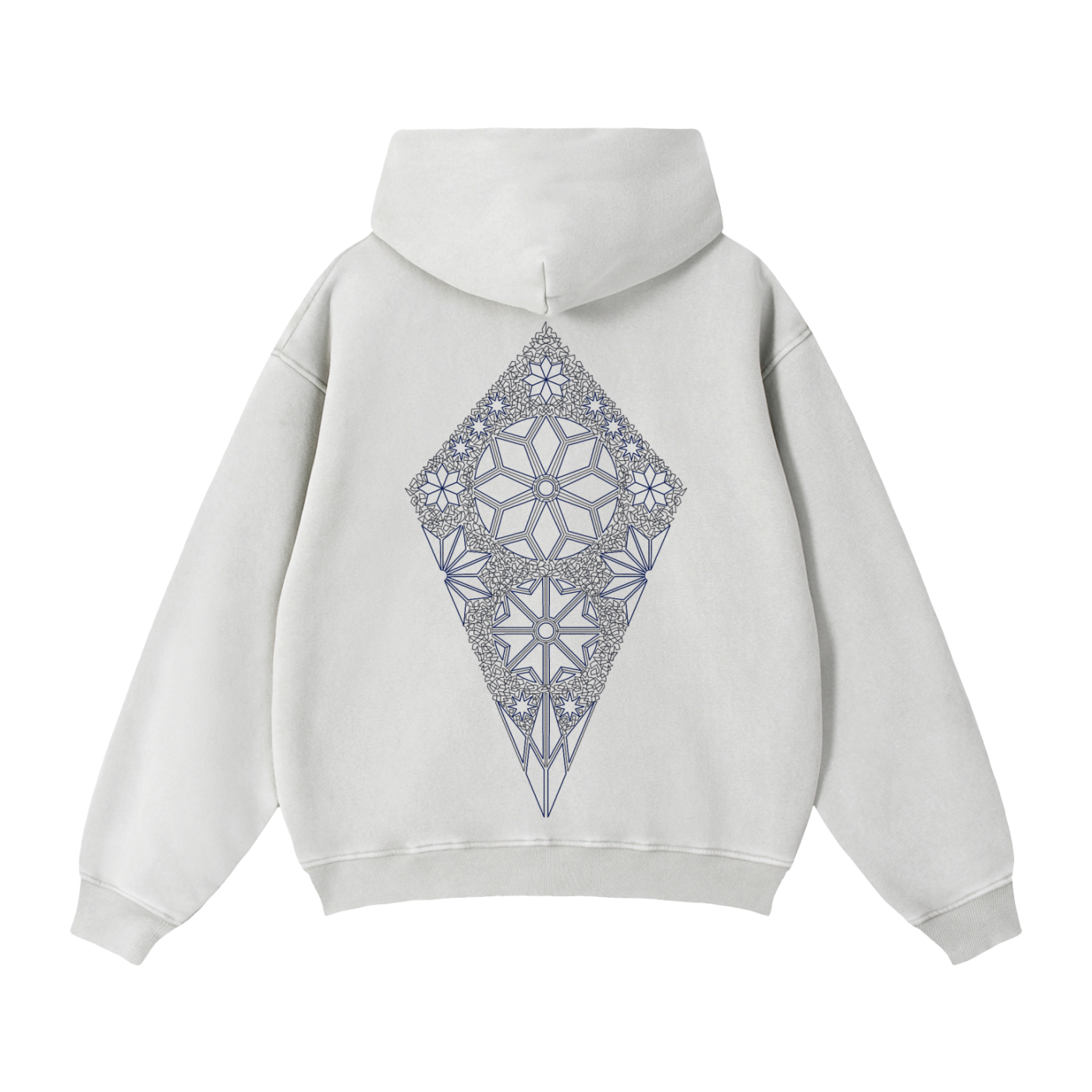 Unisex Shard Zip Boxy Hoodie