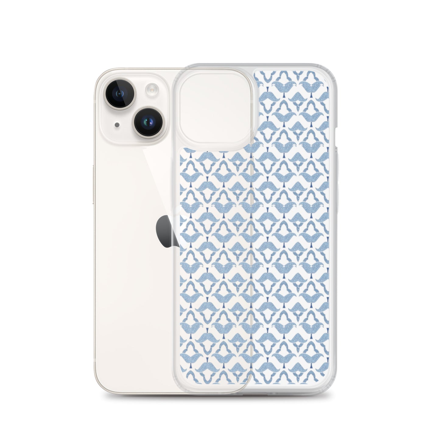 Blue Mosaic Clear Case for iPhone®