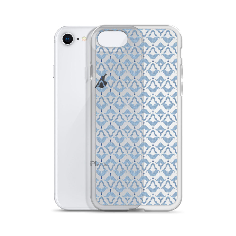 Blue Mosaic Clear Case for iPhone®