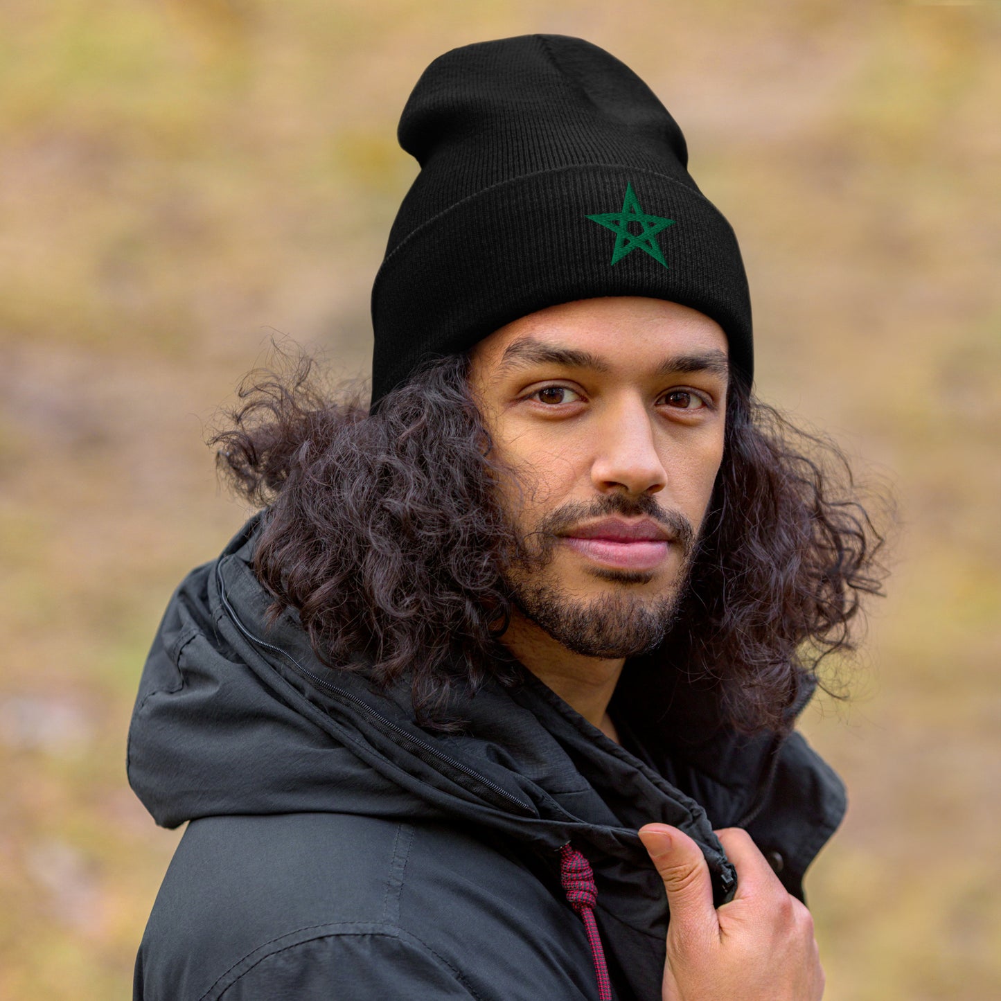 Moroccan Star Cuffed Beanie