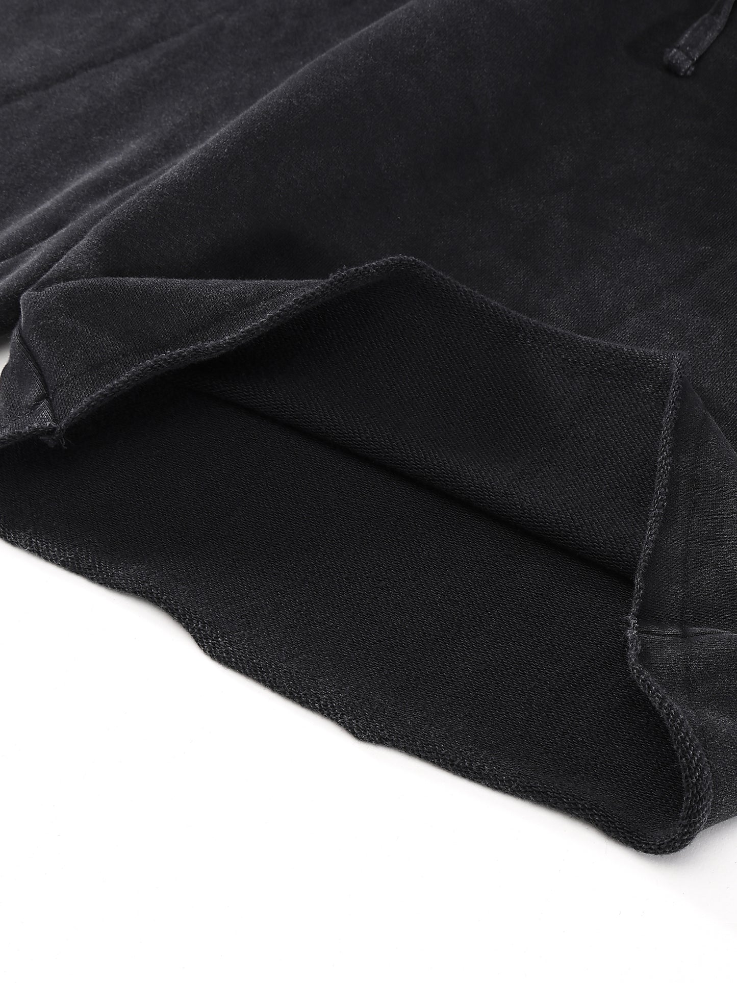Men's Snow Washed Starred Shorts