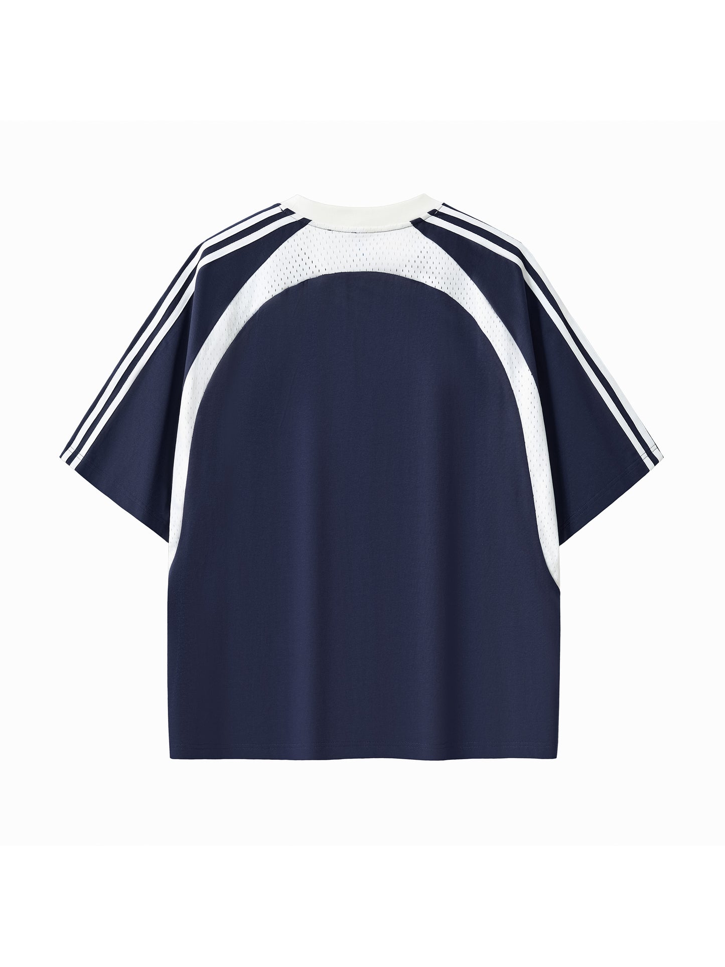 Unisex Contrast Panel Mesh Shirt