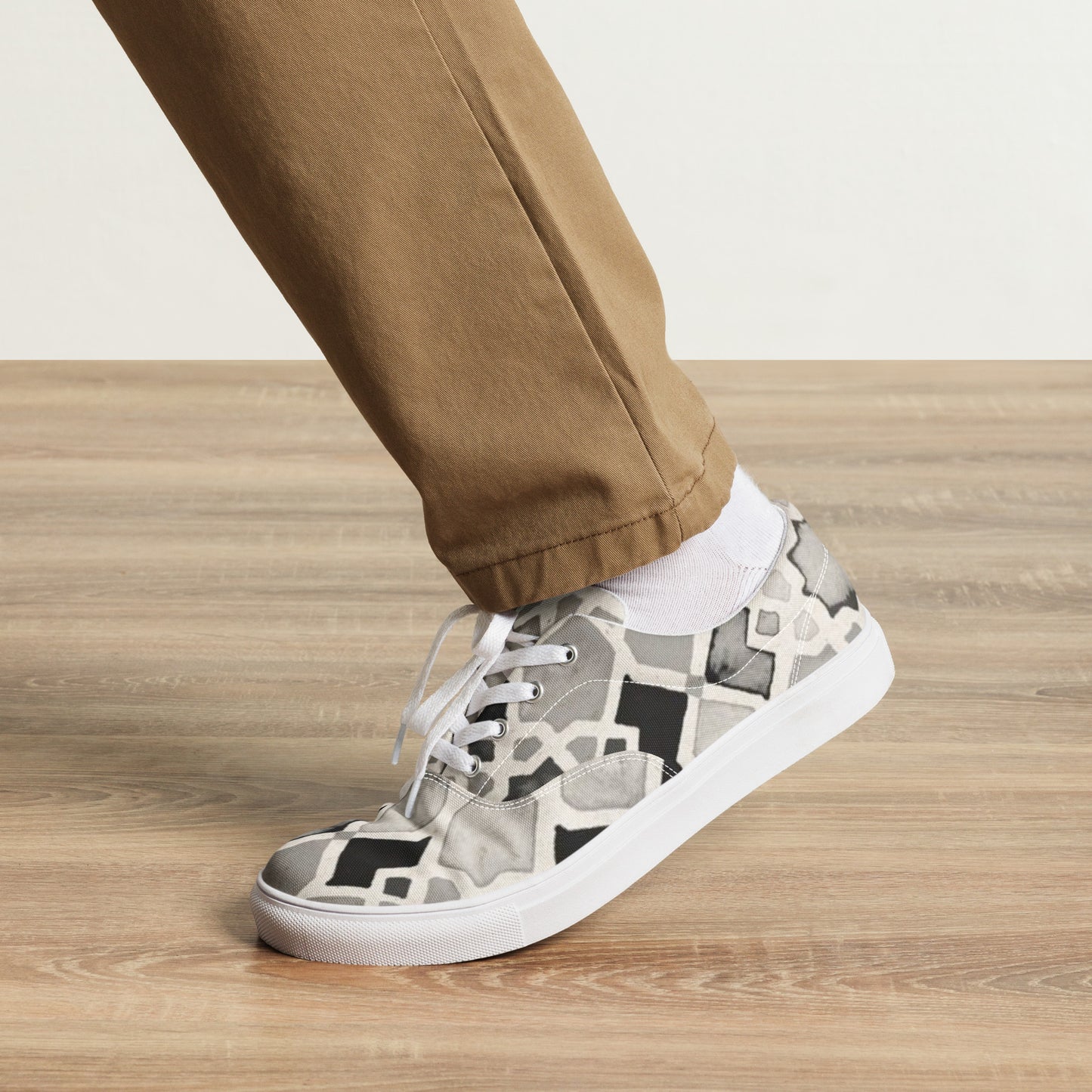 Men's Brown Mosaic canvas shoes