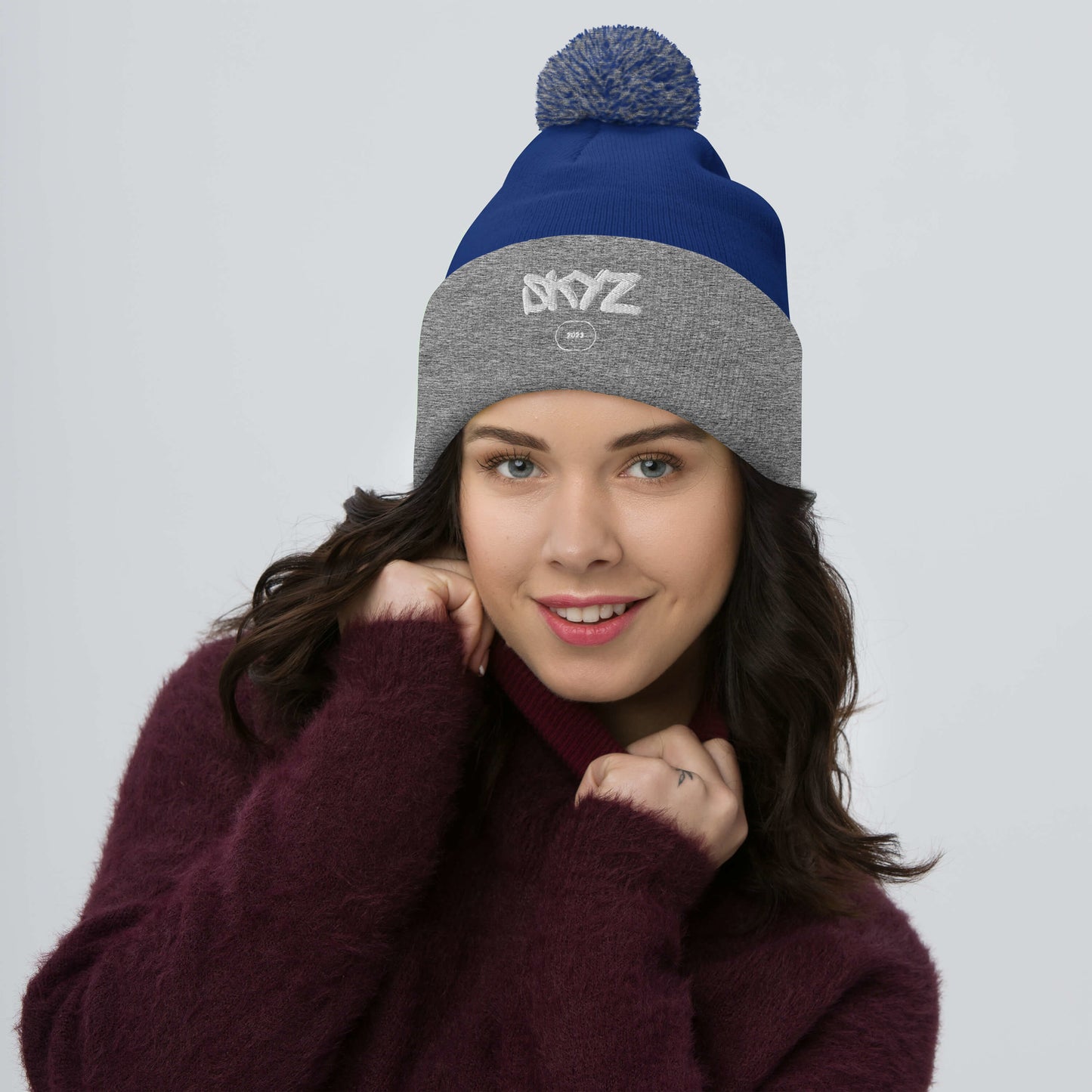 SkyzStyle Pom-Pom Beanie