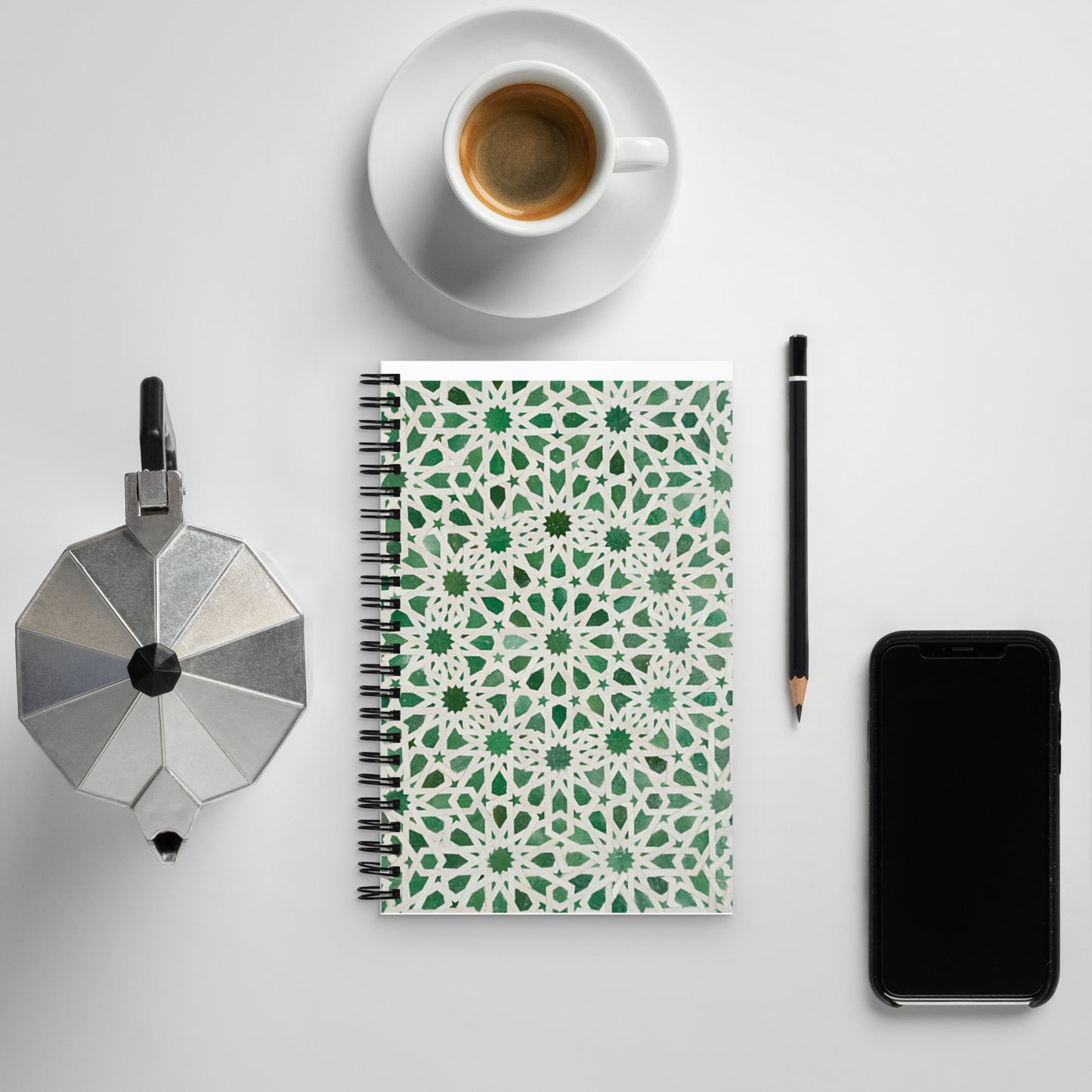 Green Moroccan Mosaic notebook