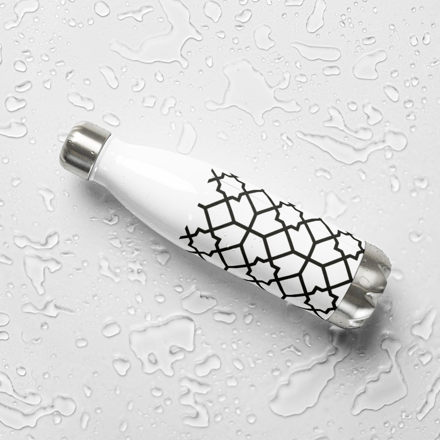 Black & White Stainless steel water bottle