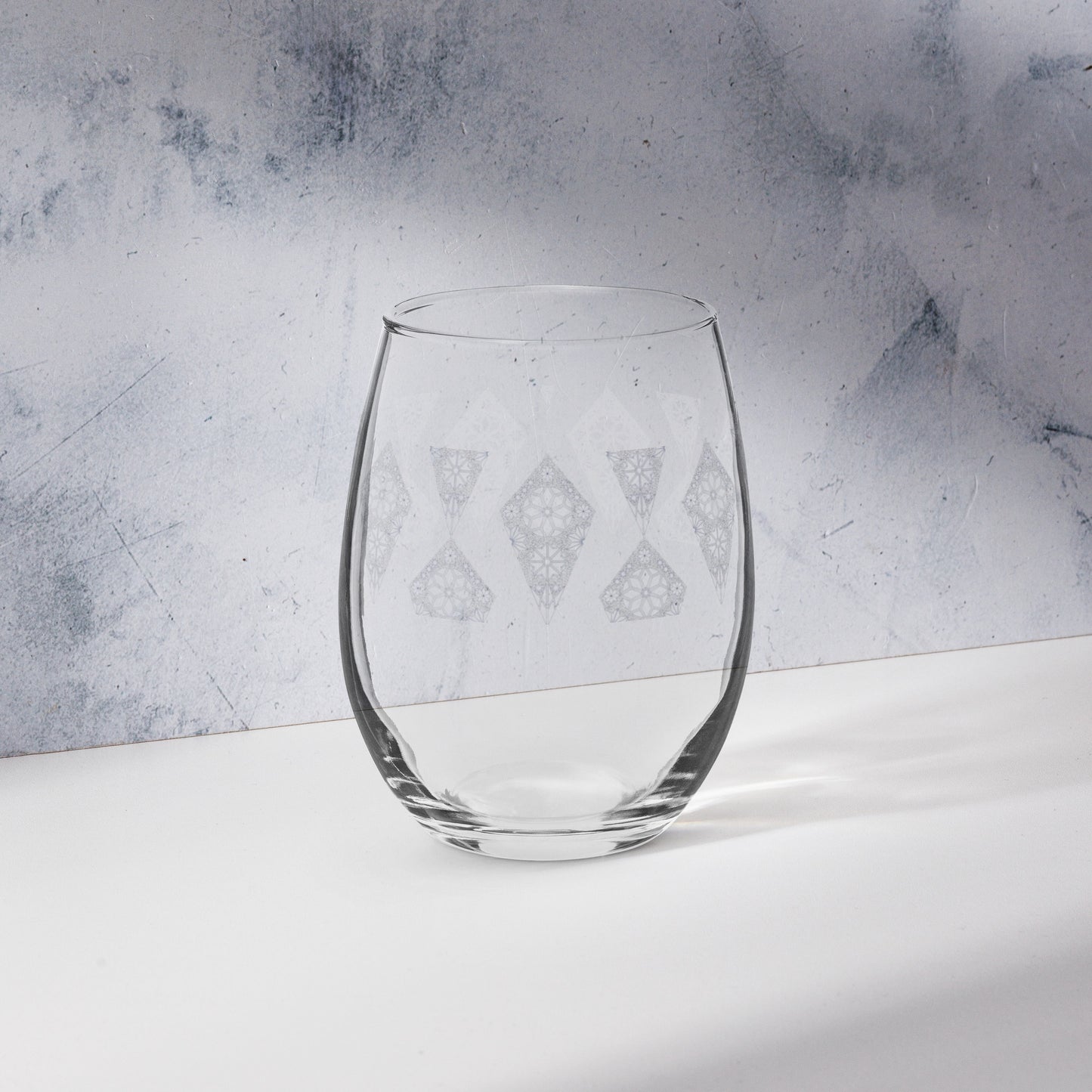 Blue Pattern Glass