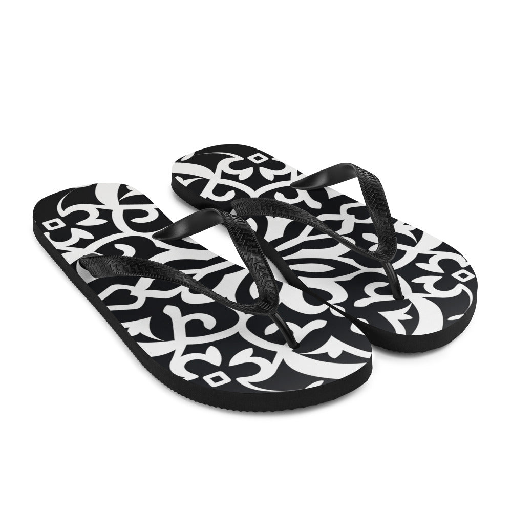 Black & White Flip-Flops