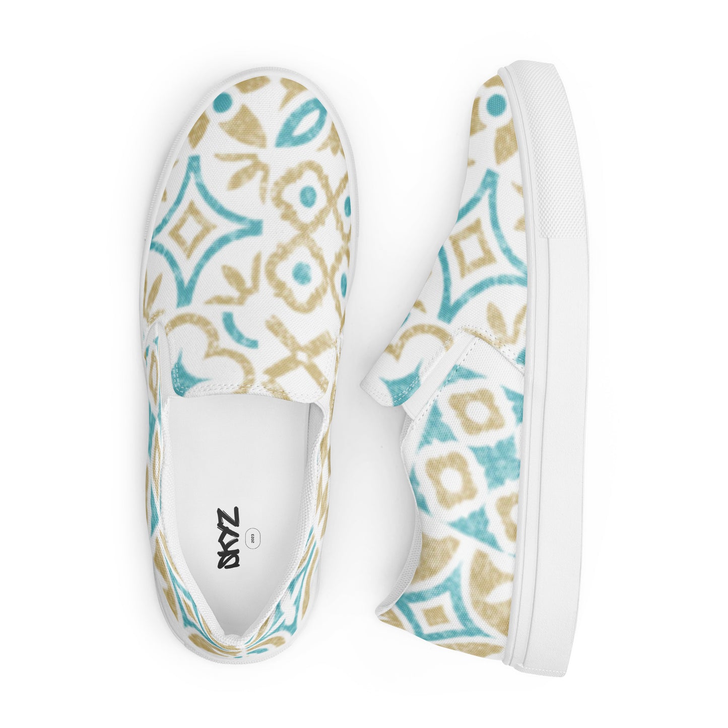 Women’s Simple Gold & Blue shoes