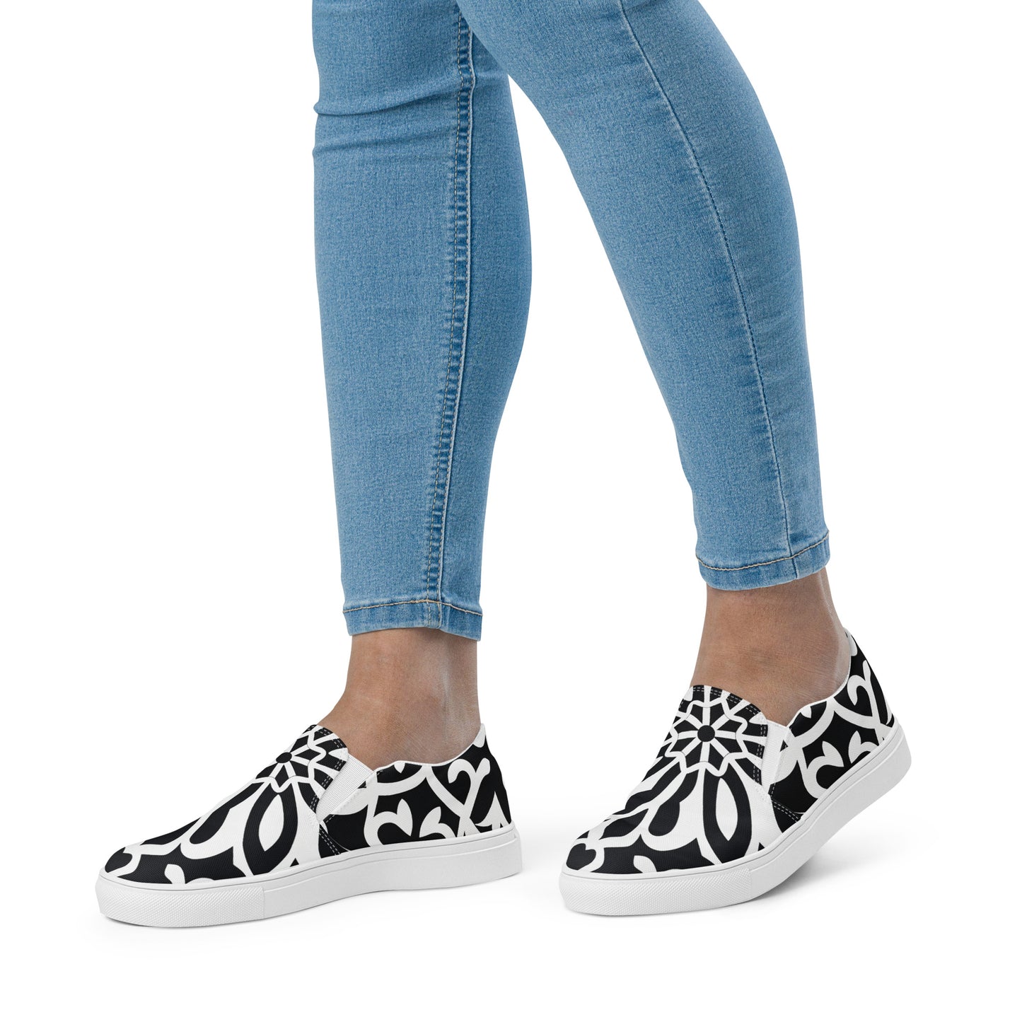 Black & White Women’s slip-on shoes